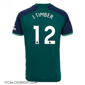 Arsenal Jurrien Timber #12 Terza Maglia 2023-24 Manica Corta